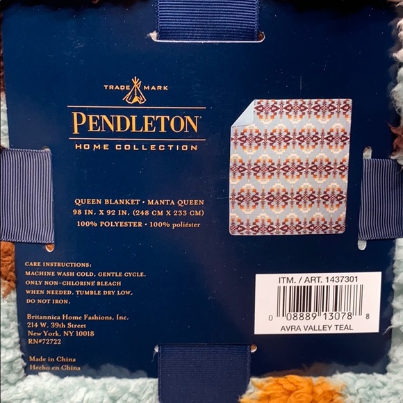 Pendleton - Queen Size Fuzzy Blanket - Picture 5 of 6